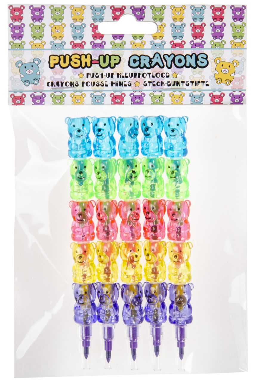 5 Bear Animal Swap Point Colouring Crayons