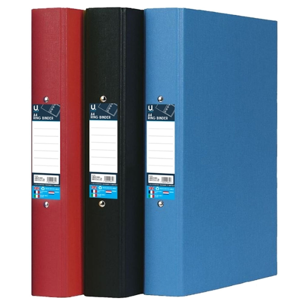 A4 Ringbinder - Single Assorted Ringbinder Organising Documents Assorted Colours