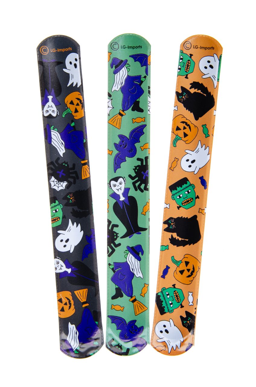 6 Halloween Slap Bracelets