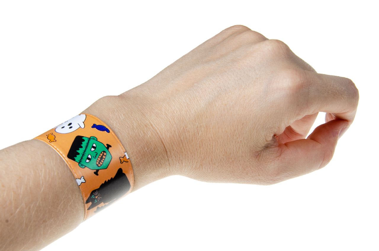 6 Halloween Slap Bracelets