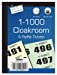 Cloakroom Raffle Tickets - 1-1000 Assorted Numbered Tombola Draw Prize Event