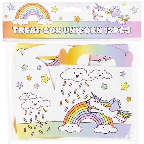 12 Unicorn Small Treat Boxes