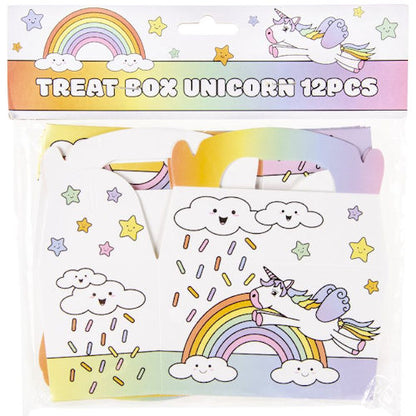 12 Unicorn Small Treat Boxes