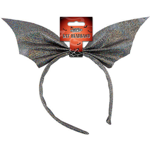 Halloween Bat Headband - Festive Holiday Costume Accessory Spooky Haunted House Bats