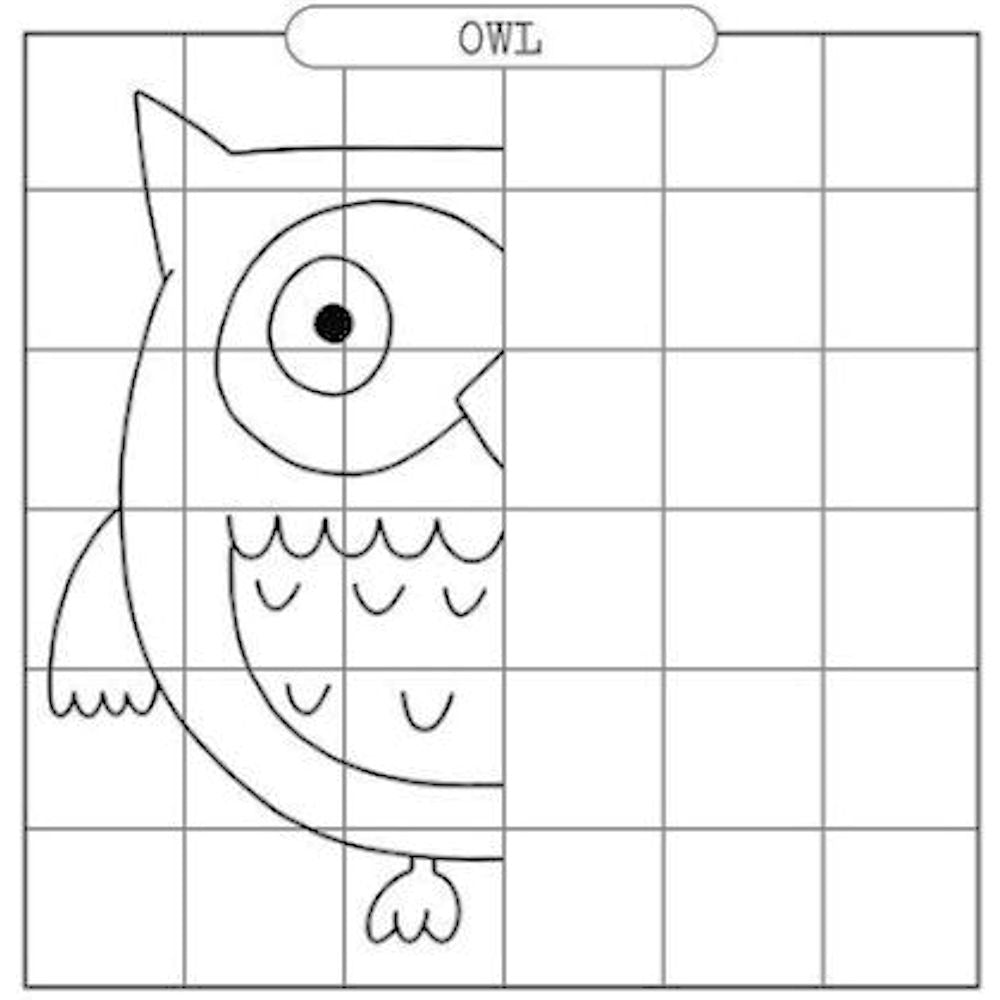 Square Mirror Drawing Activity Book - 24 Pages Creative Drawing Reflective Challenges High Quality Paper Interactive Fun