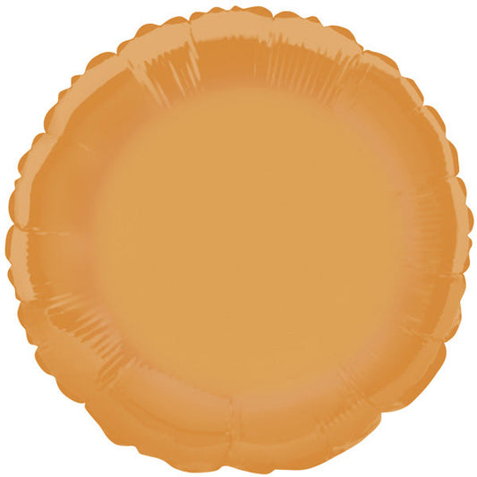 Orange Foil Round Balloon