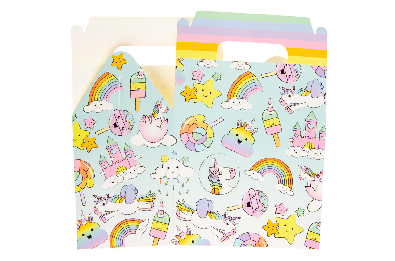 6 Unicorn Party Food Lunch Boxes