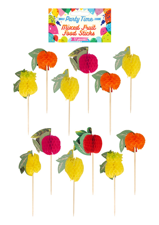 12 Fruit Honeycomb Food Sticks