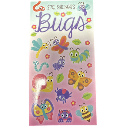 Bugs Sticker Book - 276 Stickers Fun Designs Reward Stickers Kids Craft Activity
