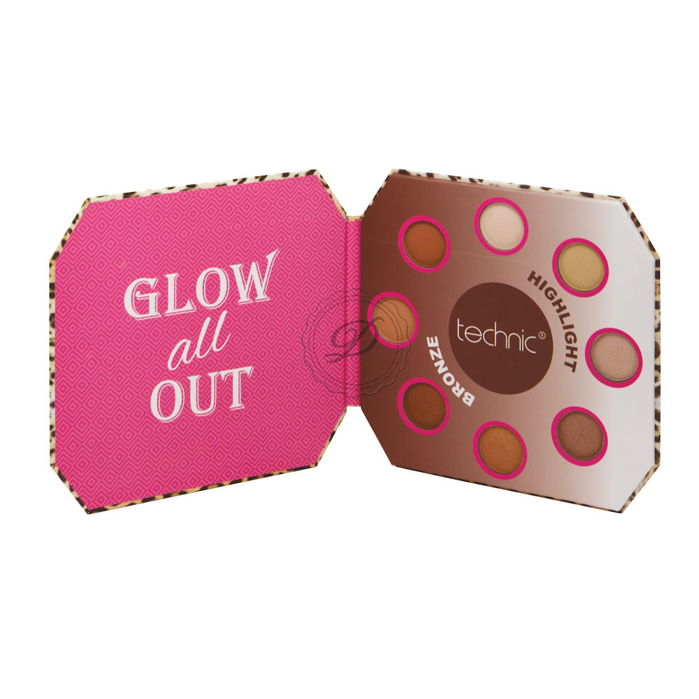 Technic Cosmetics Bronzing Glow Palette - Radiant Finish Long-Lasting Buildable Shades Versatile Use