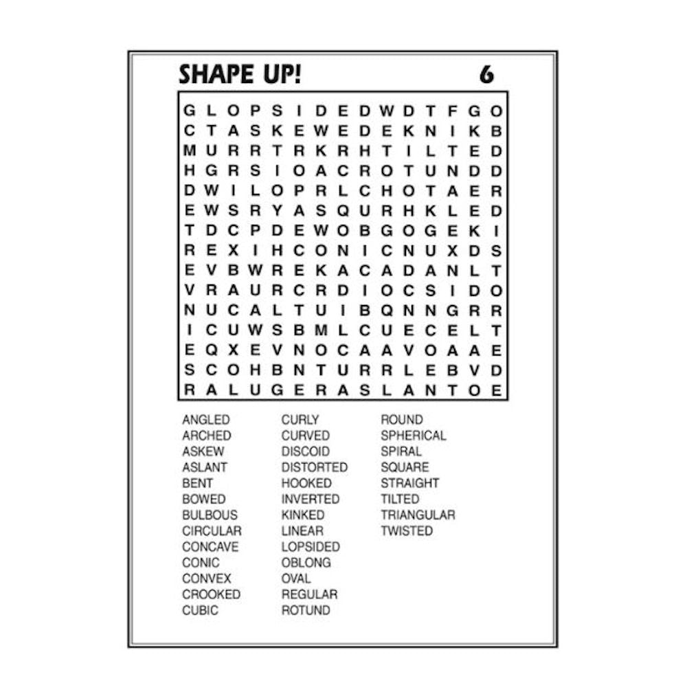A4 Mega Large Print Word Search Book - Assorted High Quality Paper Relaxing Brain Teasers