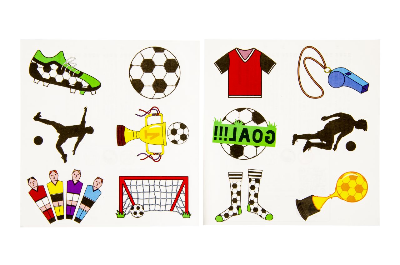 Football Tattoo Sheet