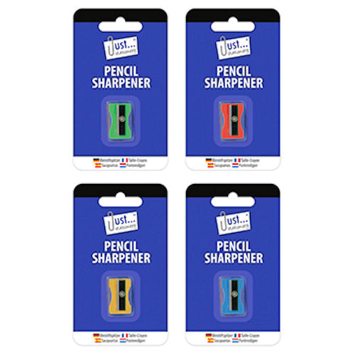 Plastic Pencil Sharpener - Assorted School Stationery Office Supplies Desk Accessories