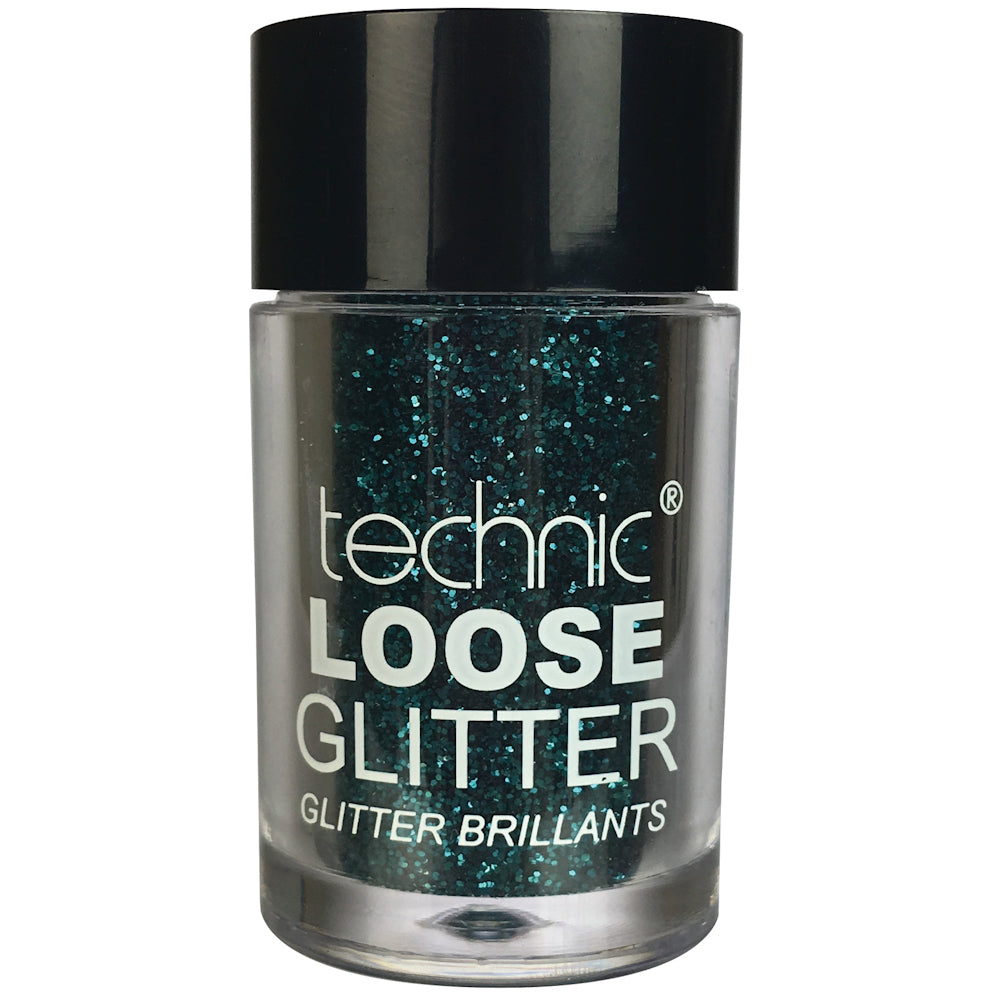 Technic Cosmetics Loose Glitter Sarasota Shore Green - Ultra-Fine Sparkle Long-Lasting Easy Application Versatile Use