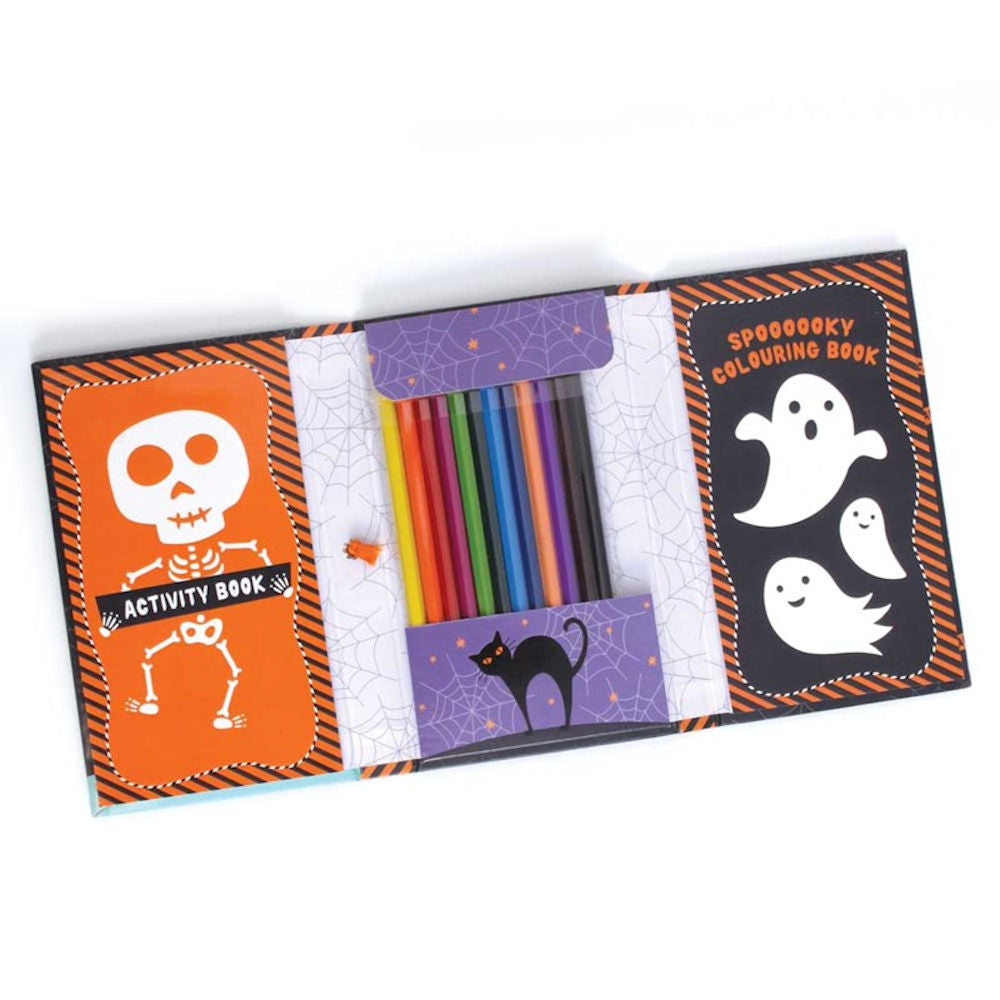 Halloween Activity Travel Set - Portable Fun Kids Craft Spooky Games