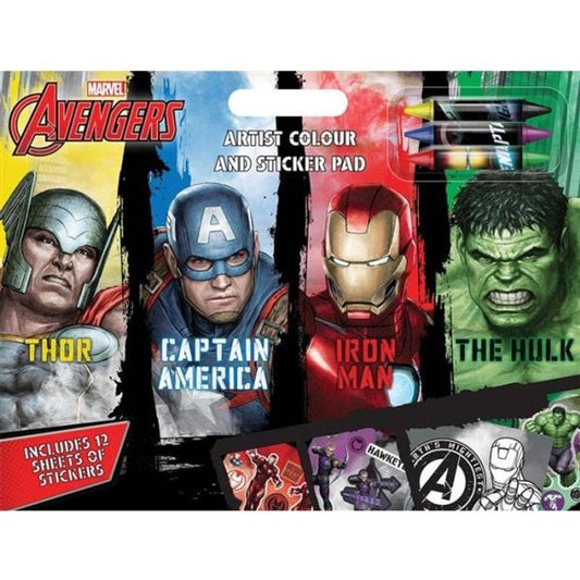 Avengers Artist Colour & Sticker Pad