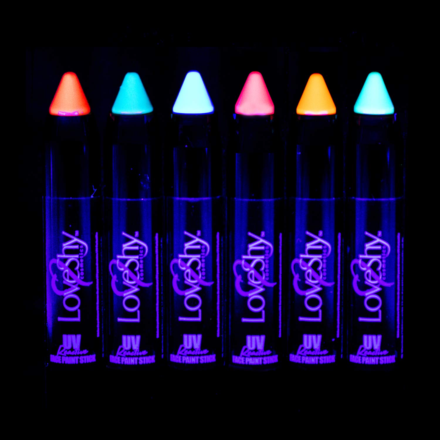 LoveShy Purple UV Face Paint Stick