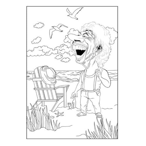 A4 Comical Characters Advanced Colouring Book - Amusing Designs High Quality Paper Relaxing Art Therapy
