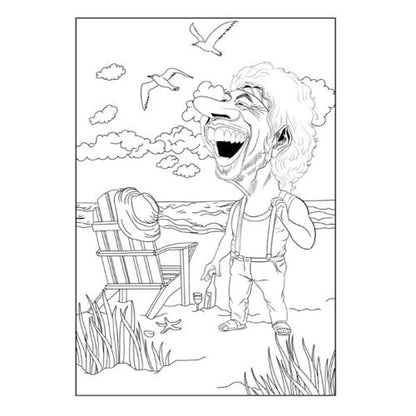 A4 Comical Characters Advanced Colouring Book - Amusing Designs High Quality Paper Relaxing Art Therapy