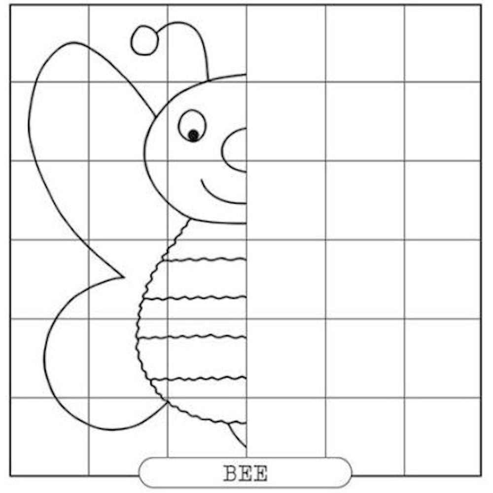 Square Mirror Drawing Activity Book - 24 Pages Creative Drawing Reflective Challenges High Quality Paper Interactive Fun