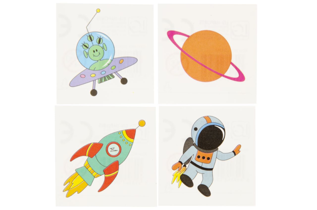 288 Temporary Space Tattoos