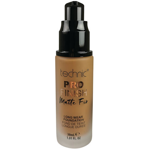 Technic Cosmetics Pro Finish Matte Foundation No Shine Chestnut - Makeup Beauty Matte Finish Foundation