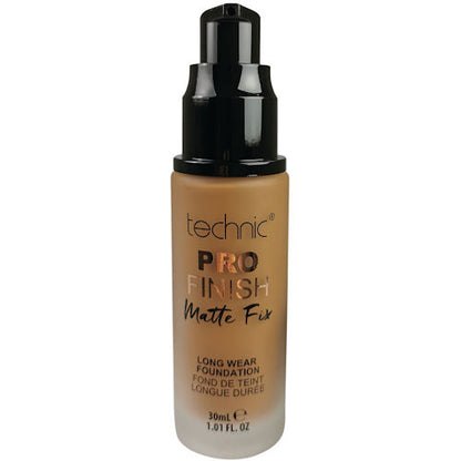 Technic Cosmetics Pro Finish Matte Foundation No Shine Chestnut - Makeup Beauty Matte Finish Foundation