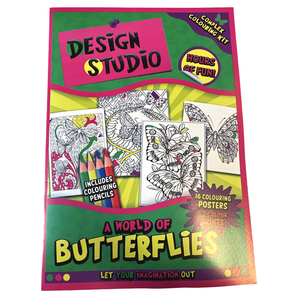 Design Studio Complex Colouring Kit - Butterflies