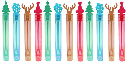12 Christmas Tube Bubbles