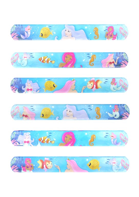 6 Mermaid Snap Bracelets