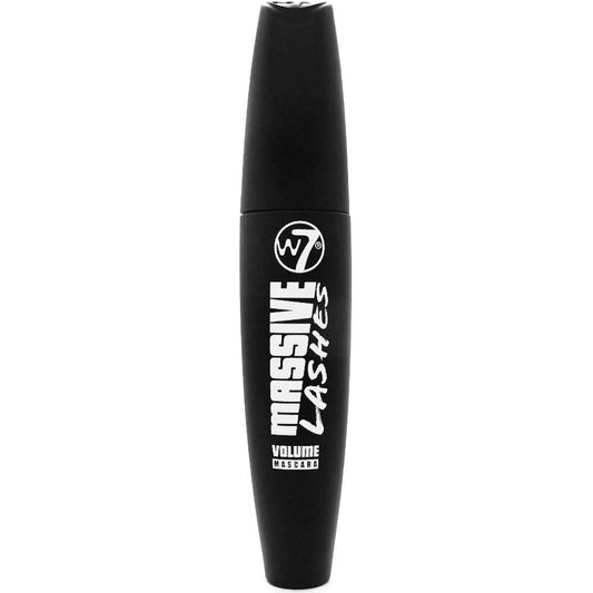 W7 Cosmetics Massive Lashes Mascara - Black Bold Volumizing Smudge Proof Long Lasting Eye Makeup