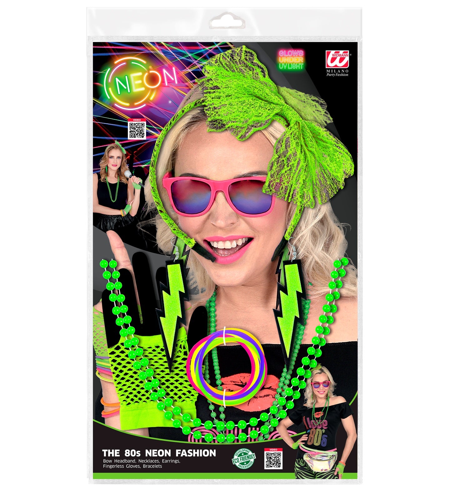 Neon Green The 80s Fashion Accessories