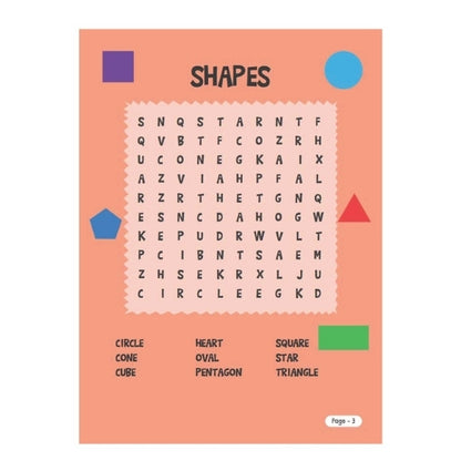 Kids Word Search Puzzle Book - Single Assorted Engaging Word Search Puzzles Children's Entertainment