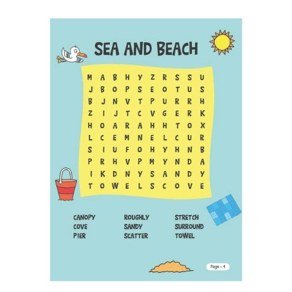 Kids Word Search Puzzle Book - Single Assorted Engaging Word Search Puzzles Children's Entertainment