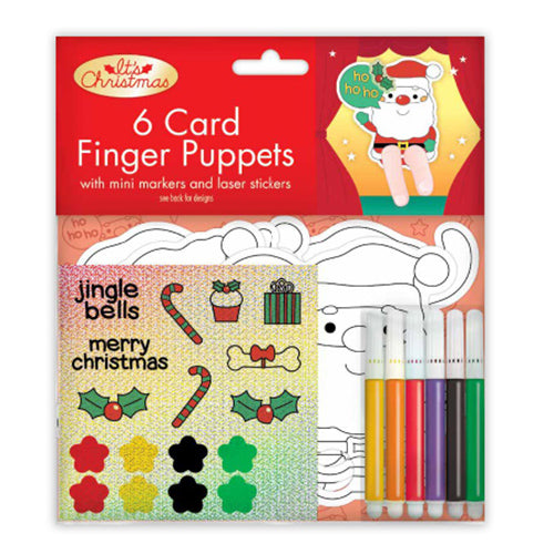 6 Christmas Finger Puppet Craft Kit