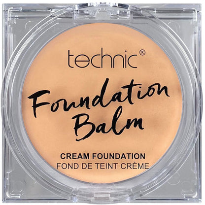 Technic Cosmetics Full Coverage Water Resistant Foundation Balm Warm Beige - Makeup Beauty Long-lasting Foundation