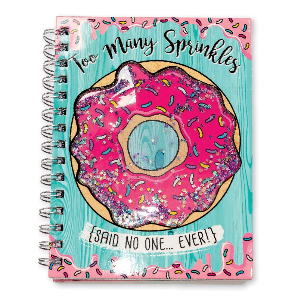 A5 Glitter Bead Notebook - Sparkling Decorative Notebook Glittery Beads Glamour Writing