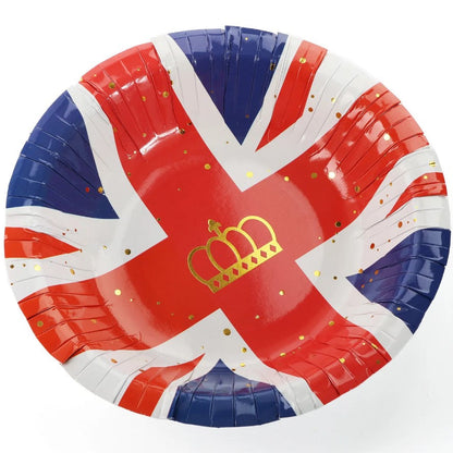 10 Union Jack Small 7.5" Paper Bowls
