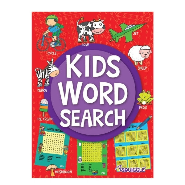 Kids Word Search Puzzle Book - Single Assorted Engaging Word Search Puzzles Children's Entertainment
