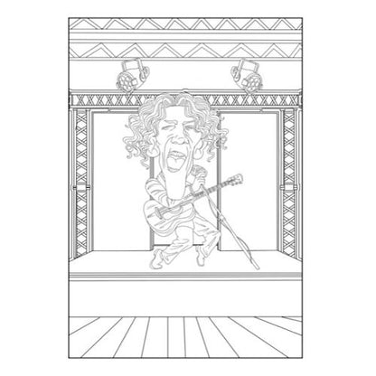 A4 Comical Characters Advanced Colouring Book - Amusing Designs High Quality Paper Relaxing Art Therapy