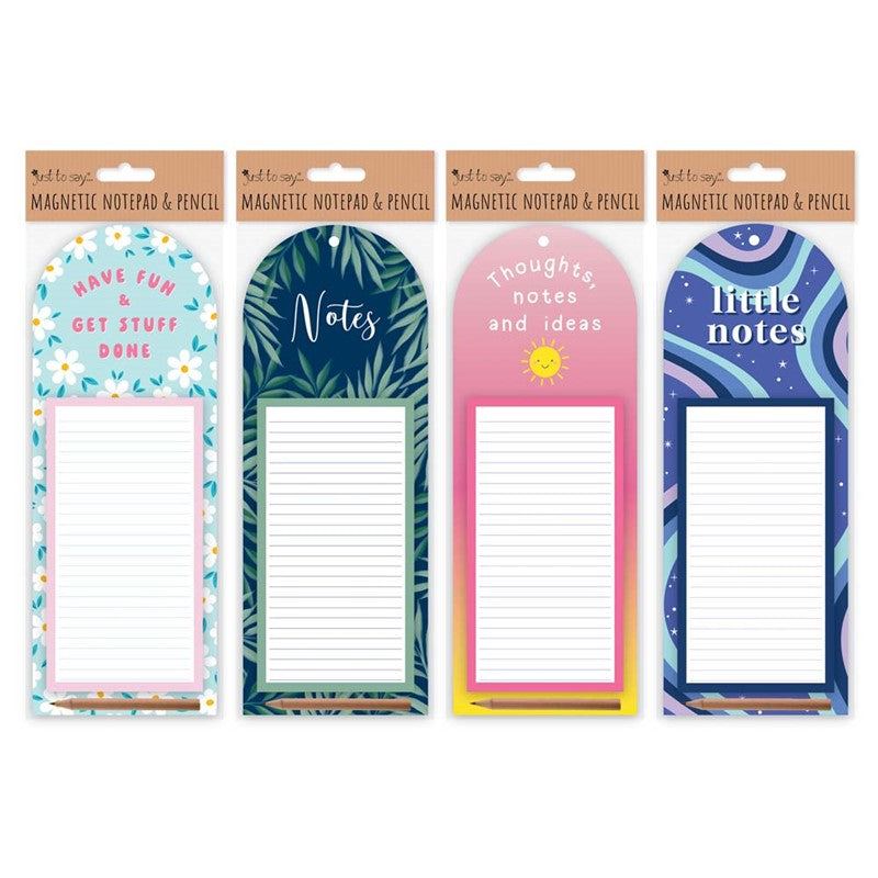 Magnetic Notepad & Pencil - Assorted Colours Convenient Kitchen Office Supplies Memo Pad