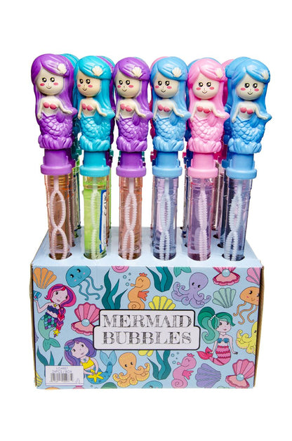 6 Large Mermaid Bubble Wand Swords