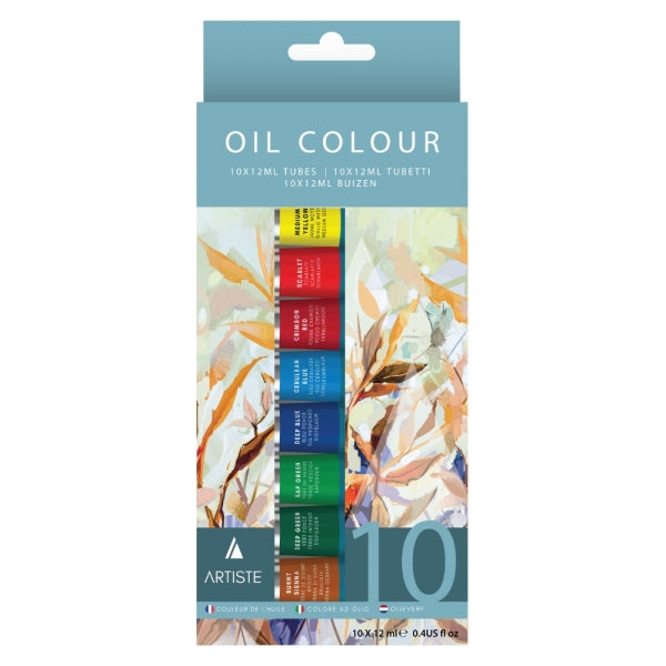 10 Coloured Oil Paints