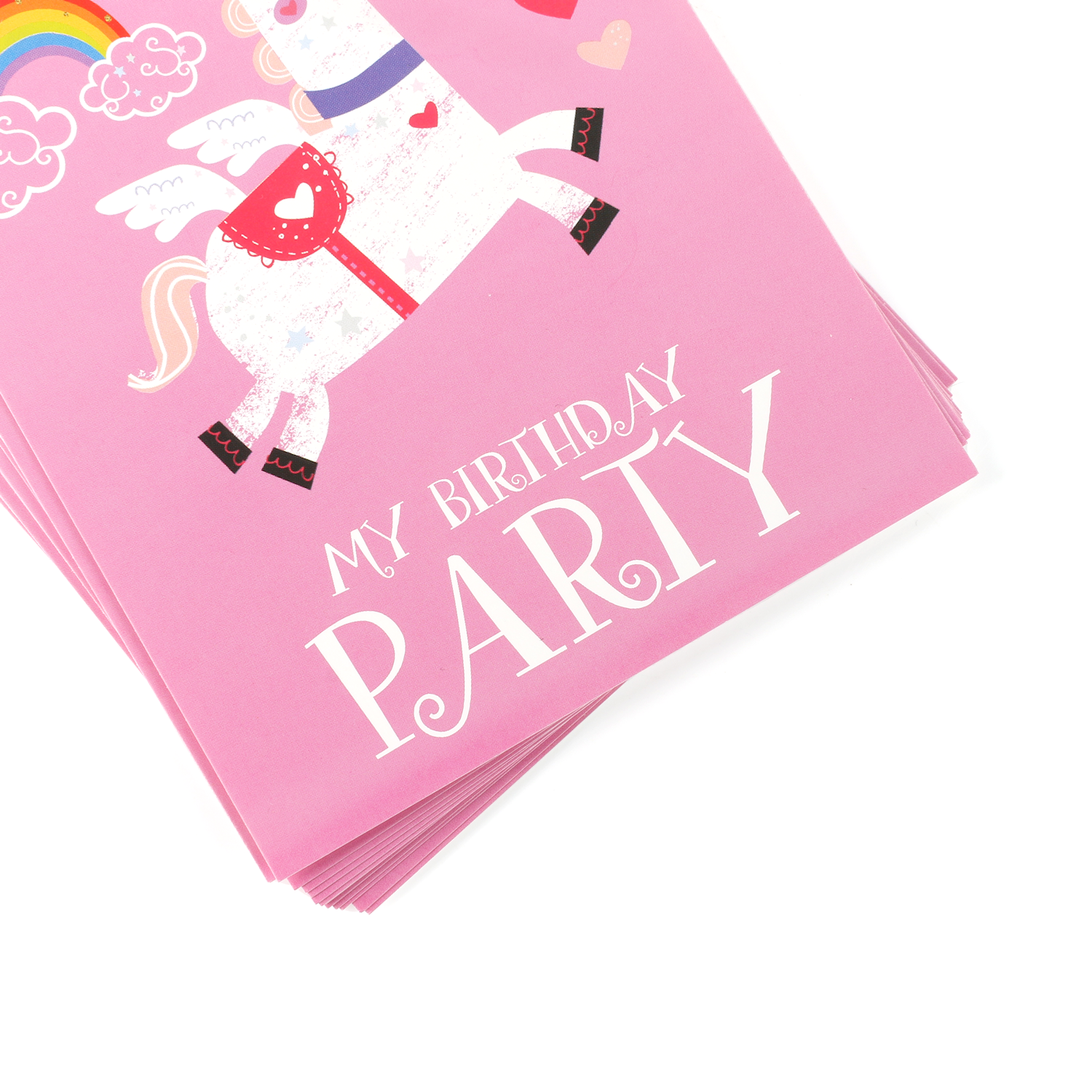 16 Unicorn Party Invites & Envelopes