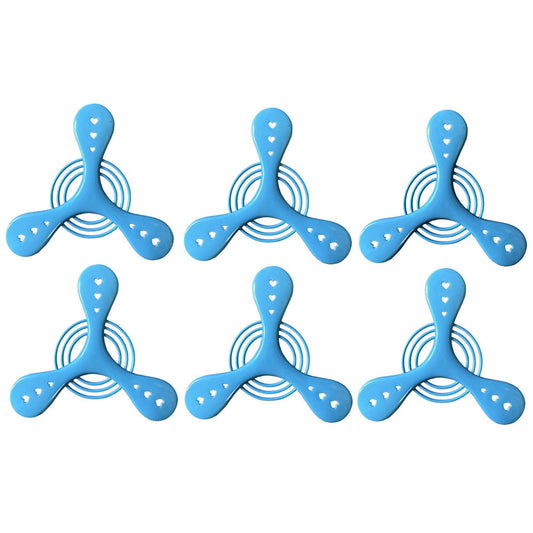 6 Mini Tri-Wing Boomerangs