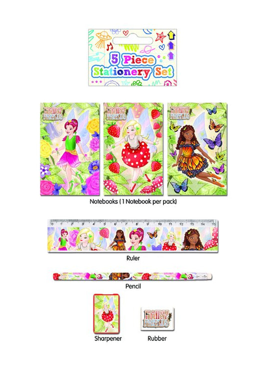 Fairy 5 Piece Stationery Set