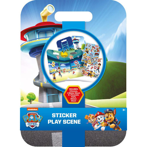 Paw Patrol Sticker Play Scene - Engaging Scenes Sticker Sheet Reusable Puffy Sticker Sheet