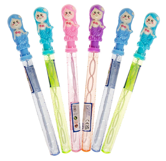 6 Large Mermaid Bubble Wand Swords