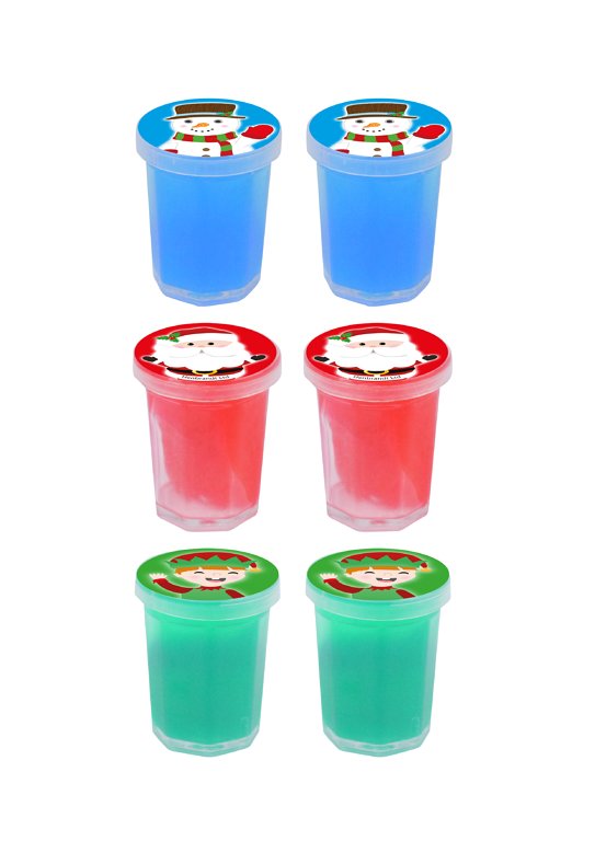 6 Christmas Slime Tubs