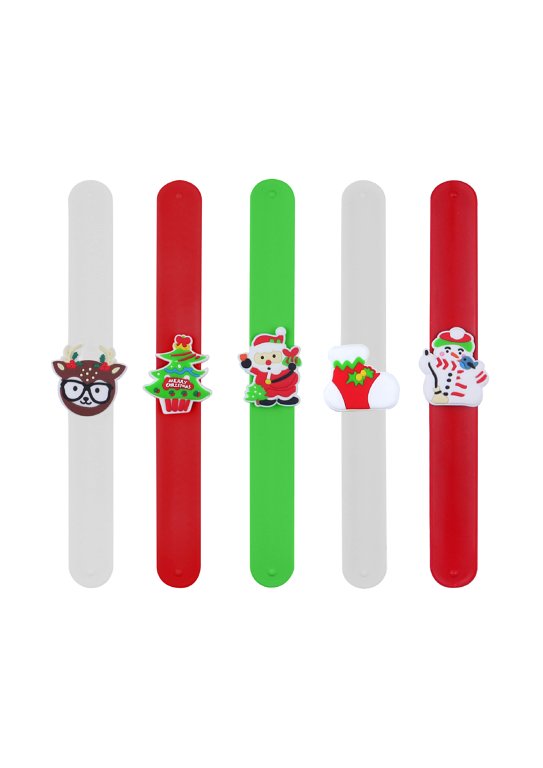 6 Christmas Snap Bracelets
